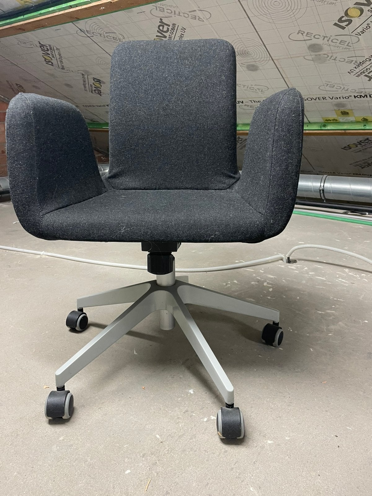 Bureaustoel antraciet, Enlèvement, Comme neuf, Chaise de bureau