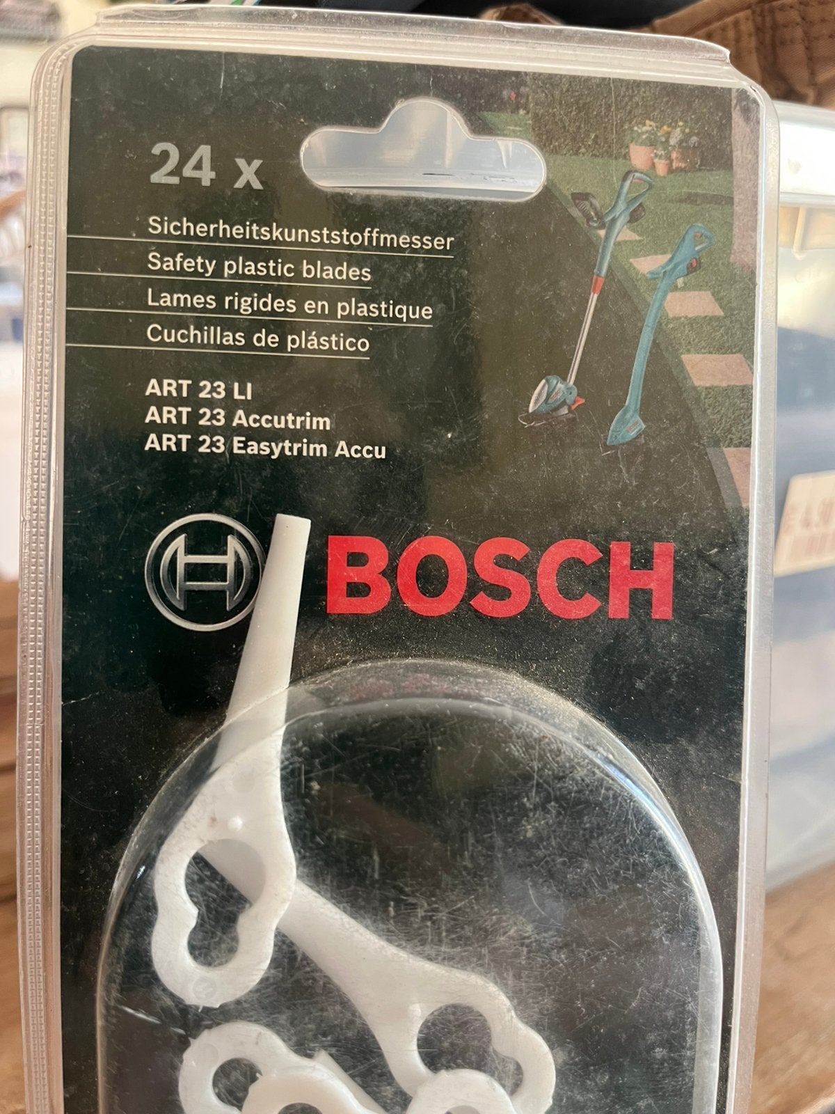Bosch lesjes kunststof voor  de trimmer, Tuin en Terras, Grasmaaiers, Ophalen, Zo goed als nieuw