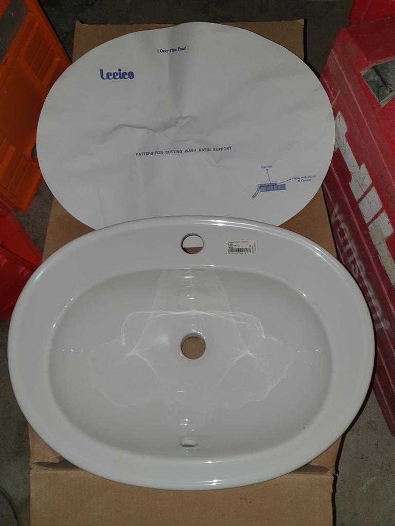 Vasque lavabo à encastrer 53x40 neuve, Ophalen