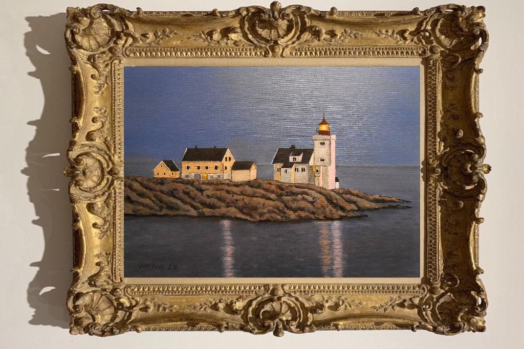 “Een rustige plek” "Weg van iedereen" Schilderij, Antiek en Kunst, Landschap, Verzenden, Echtheidscertificaat, Olieverf