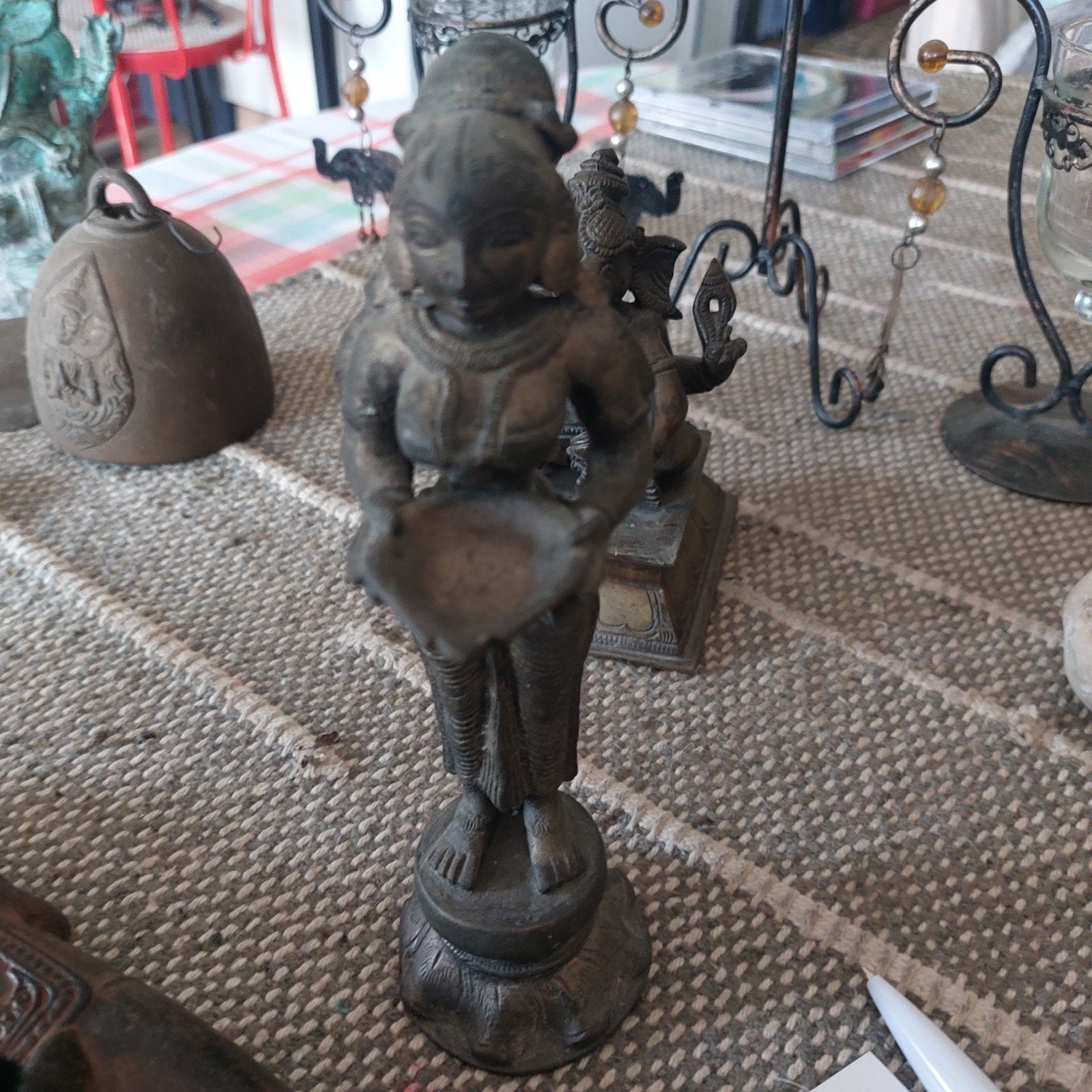 Bronzen beeld hindou, Antiek en Kunst, Ophalen, Beeld