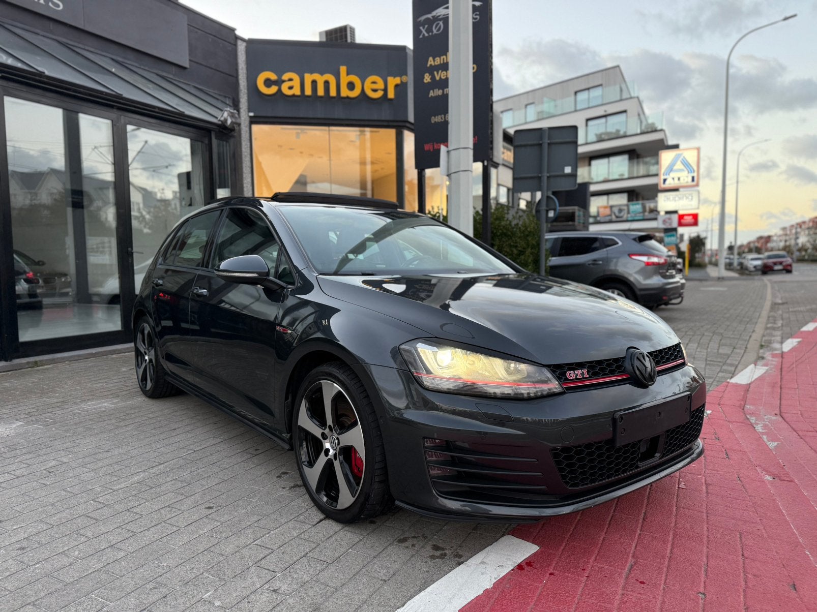 Volkswagen Golf GTI | Automaat | Pano - schuidak | Garantie|, Autos, Cuir, Argent ou Gris, Achat, Euro 6