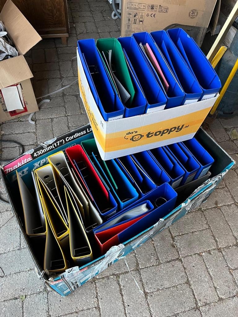 Gratis ordners/ werkmap, Ophalen