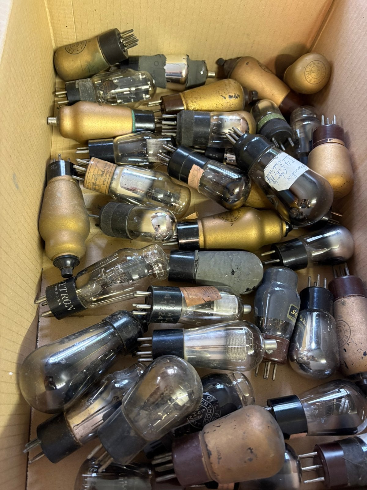 Set lampen/elektronische buizen (Philips, Mazda...), Ophalen, Gebruikt
