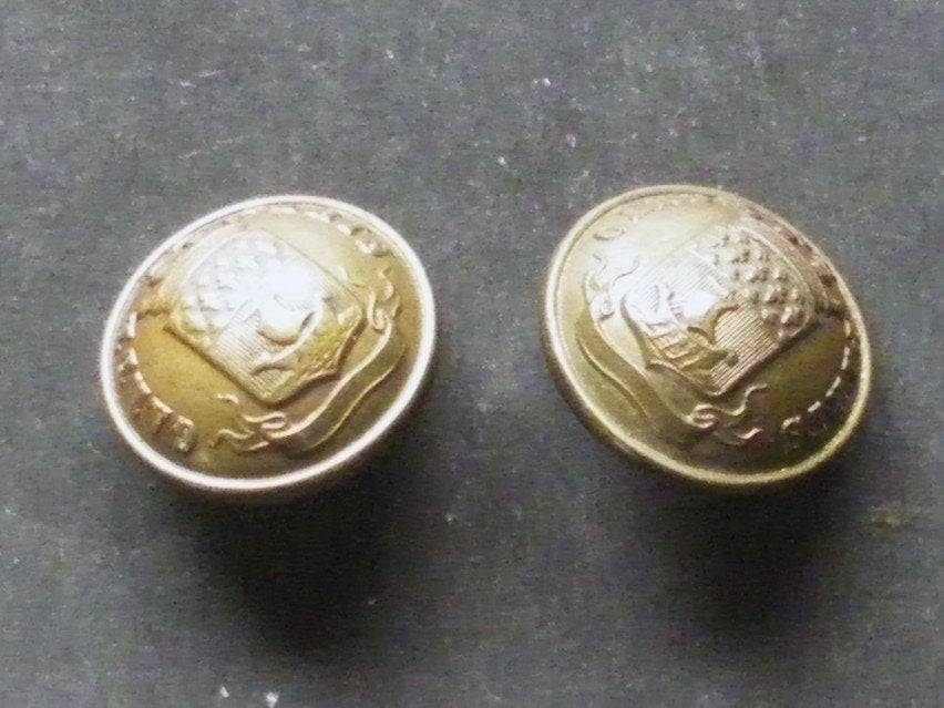 Boutons homogènes Napoléon 3 au blason de la ville de Paris, Collections, Envoi, Armée de terre, Emblème ou Badge