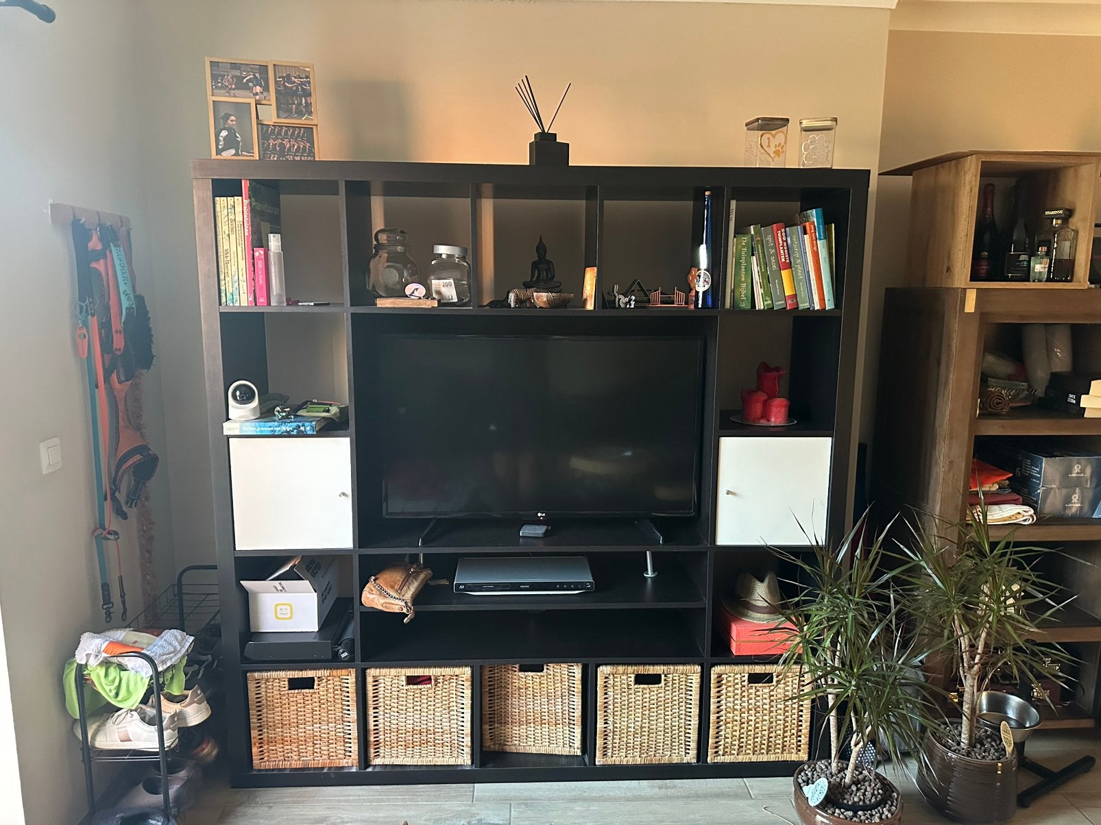 Tv meubel ikea met vakjes, Ophalen, Gebruikt, 150 tot 200 cm, 150 tot 200 cm