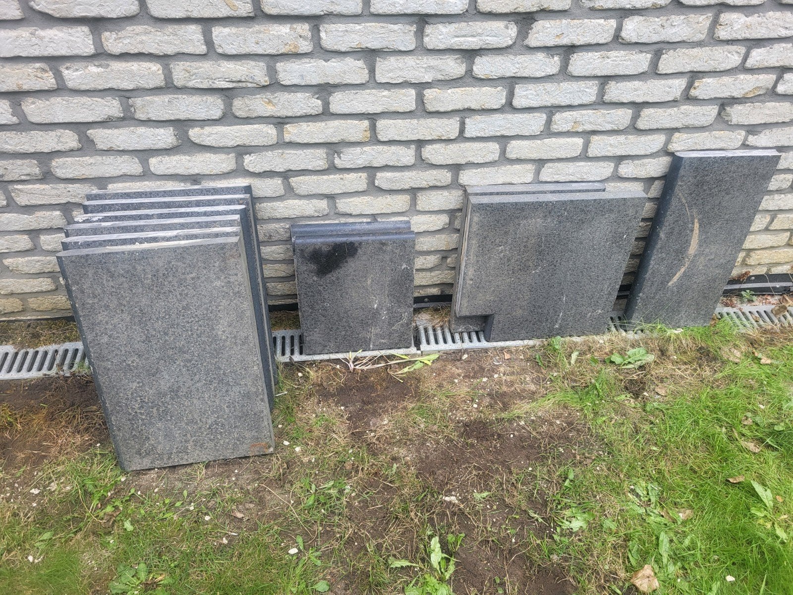 margelle en granit, Enlèvement, Utilisé, Pierre naturelle, Moins de 5 m²