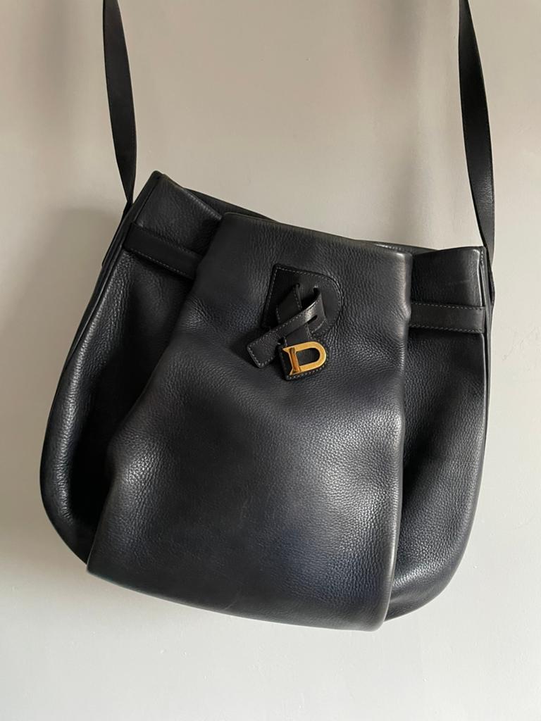 Handtas Delvaux, Ophalen of Verzenden, Gebruikt, Blauw, Handtas