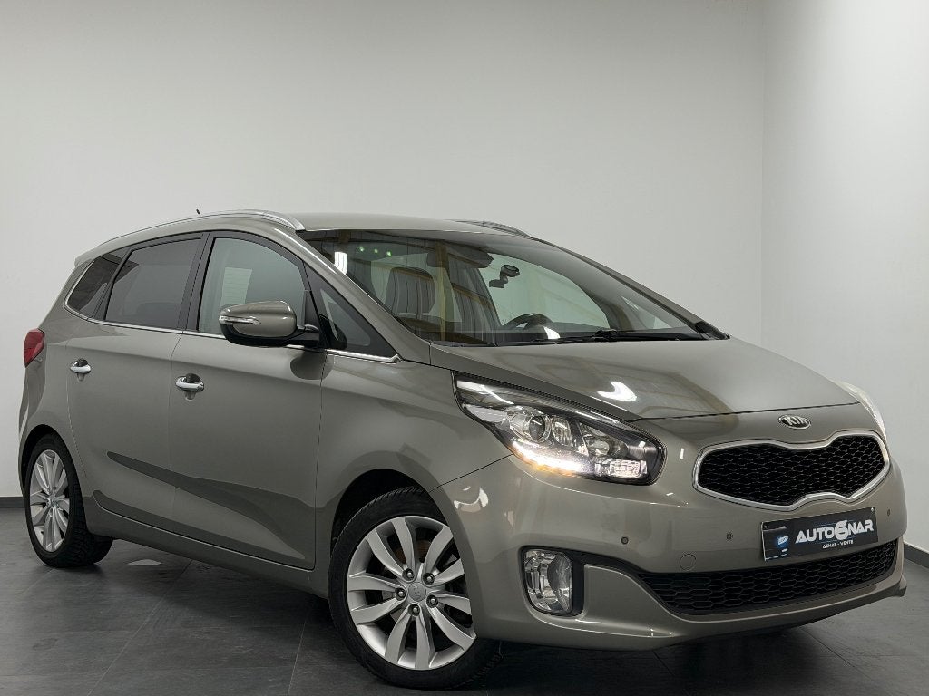 Kia Carens 1.6i - Airco - Carnet, Auto's, Kia, Voorwielaandrijving, Euro 5, Stof, Zwart