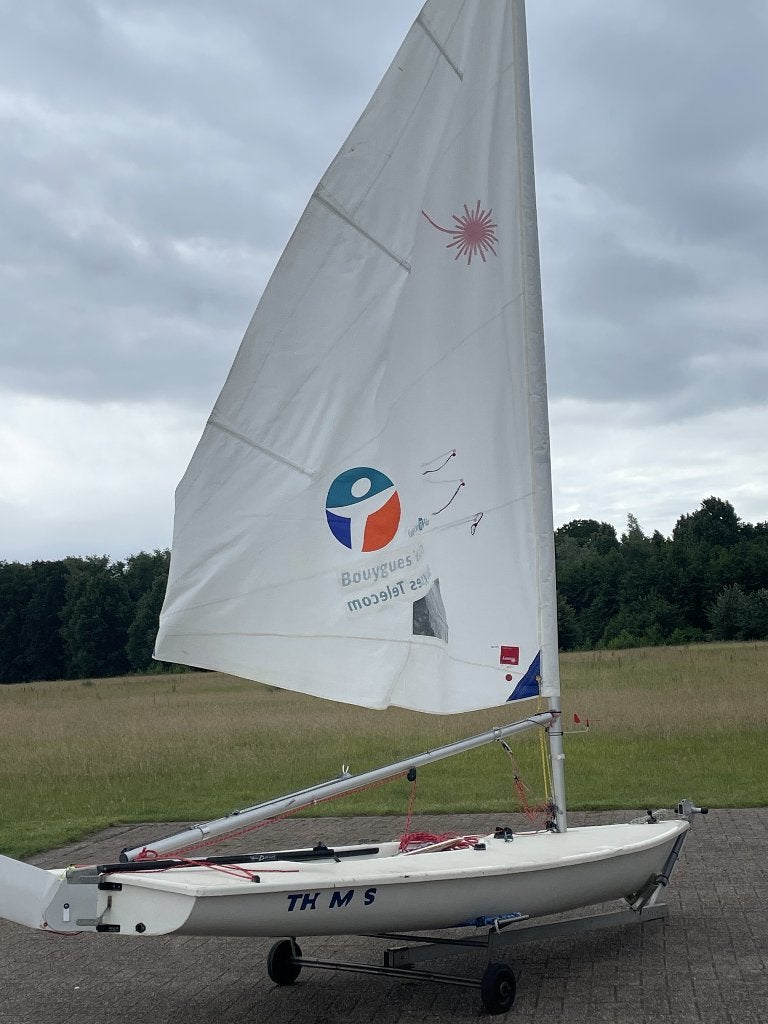 Laser radiaal/ILCA 6 zeilboot, Watersport en Boten, Open zeilboten, Ophalen, Laser, Gebruikt, Laser