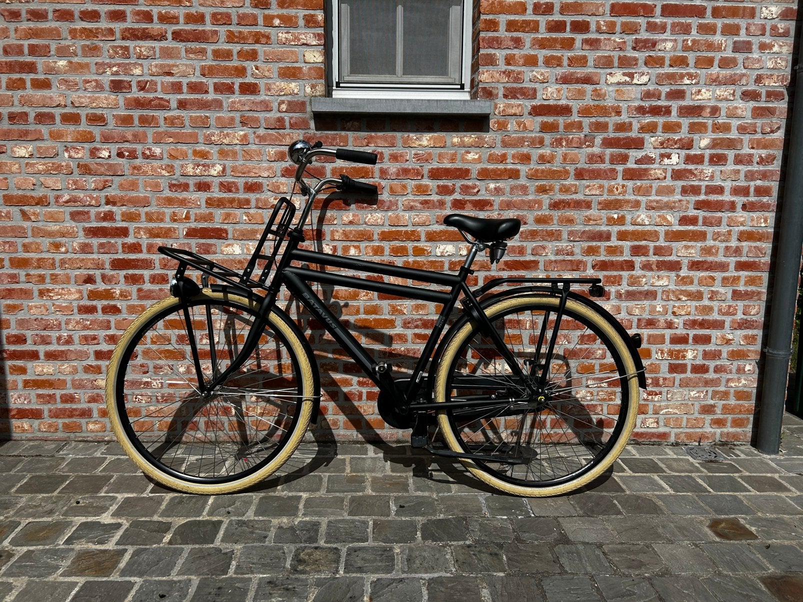 Batavus PACKD herenfiets, Fietsen en Brommers, Ophalen, Terugtraprem, Gebruikt, Versnellingen