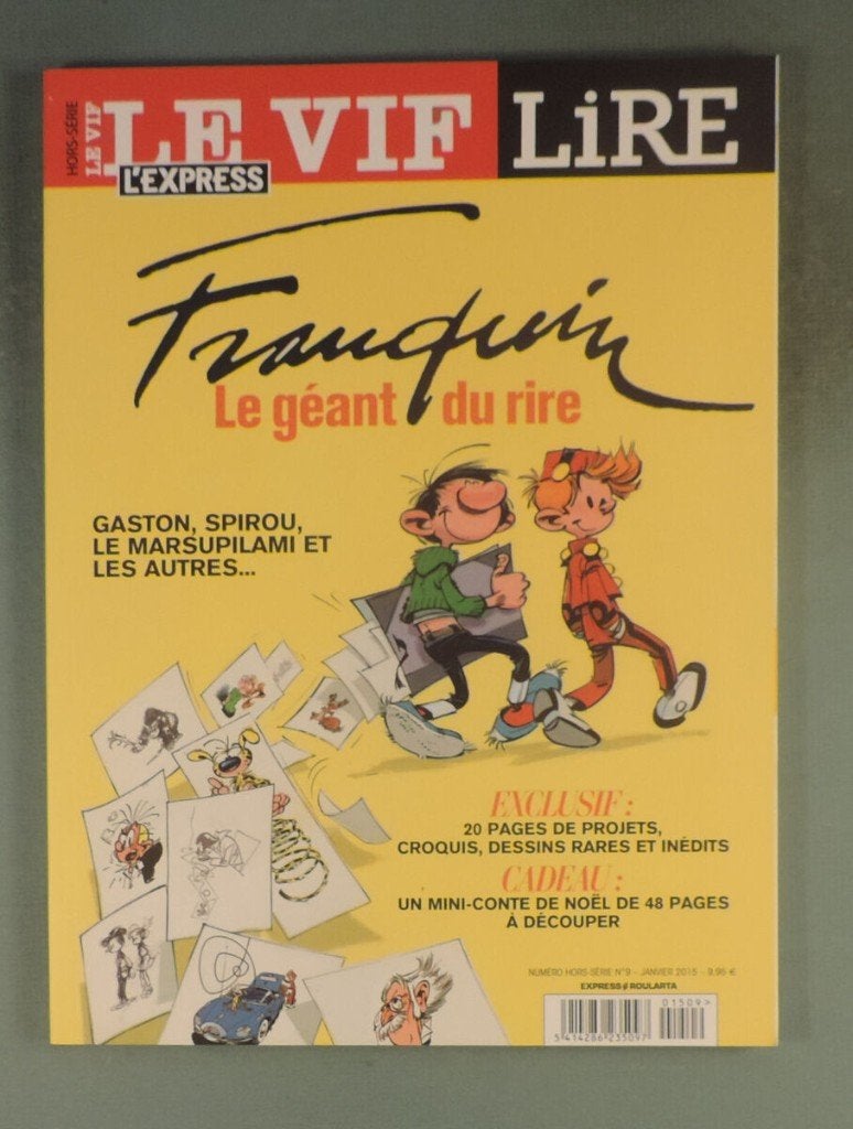 Franquin Géant du rire Le vif L'express HS n9 2015 EO TBE, Neuf, Enlèvement ou Envoi, Une BD, Franquin
