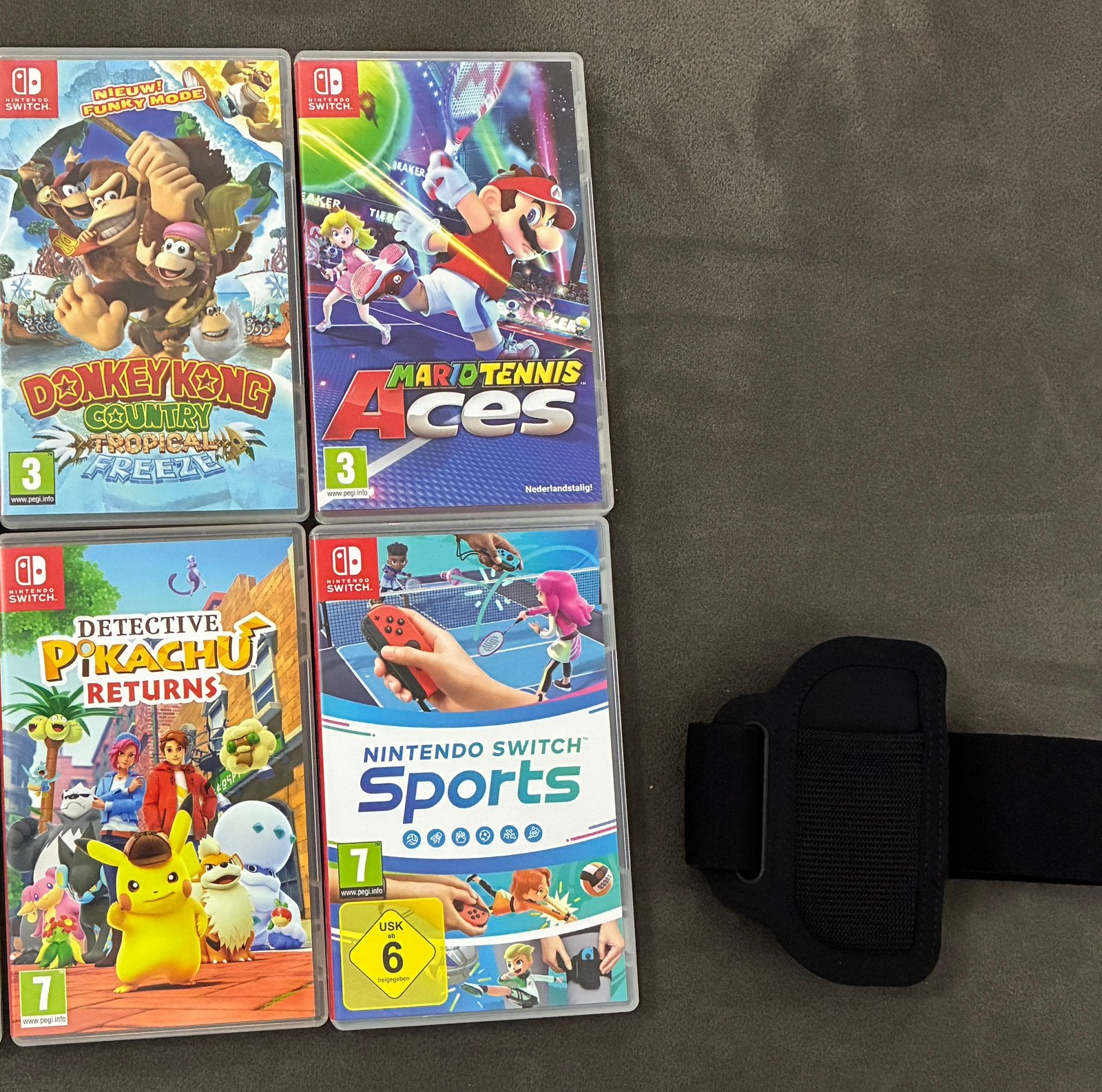 Nintendo switch spellen donkey kong mario sports, Ophalen of Verzenden, Zo goed als nieuw