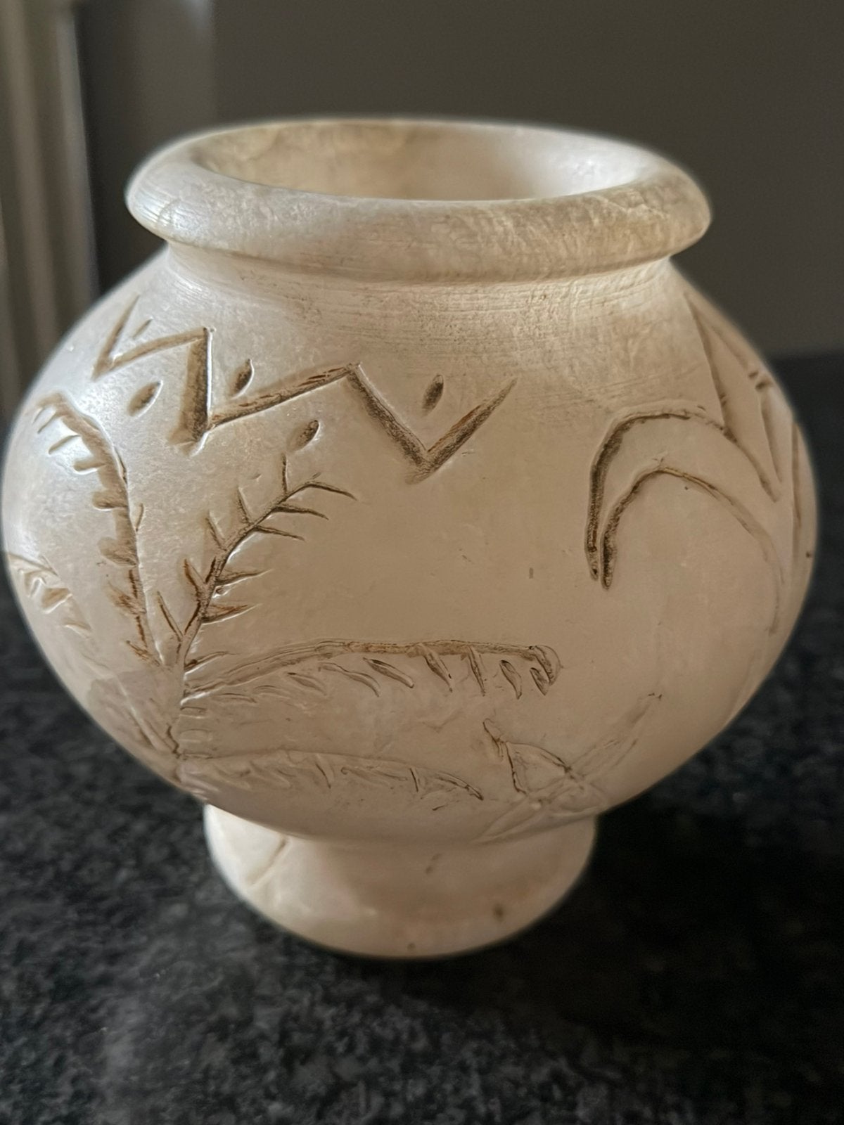 Vase/pot lourd en marbre ancien, Antiquités & Art, Enlèvement