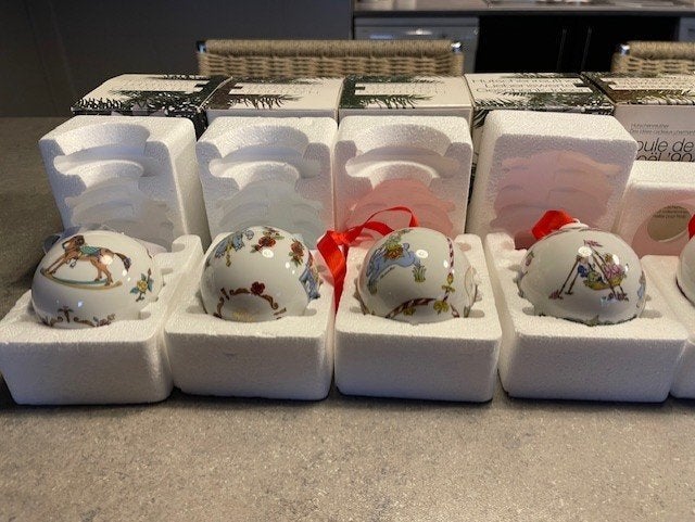 5 Kerstballen HUTSCHENREUTHER, Divers, Noël, Enlèvement ou Envoi