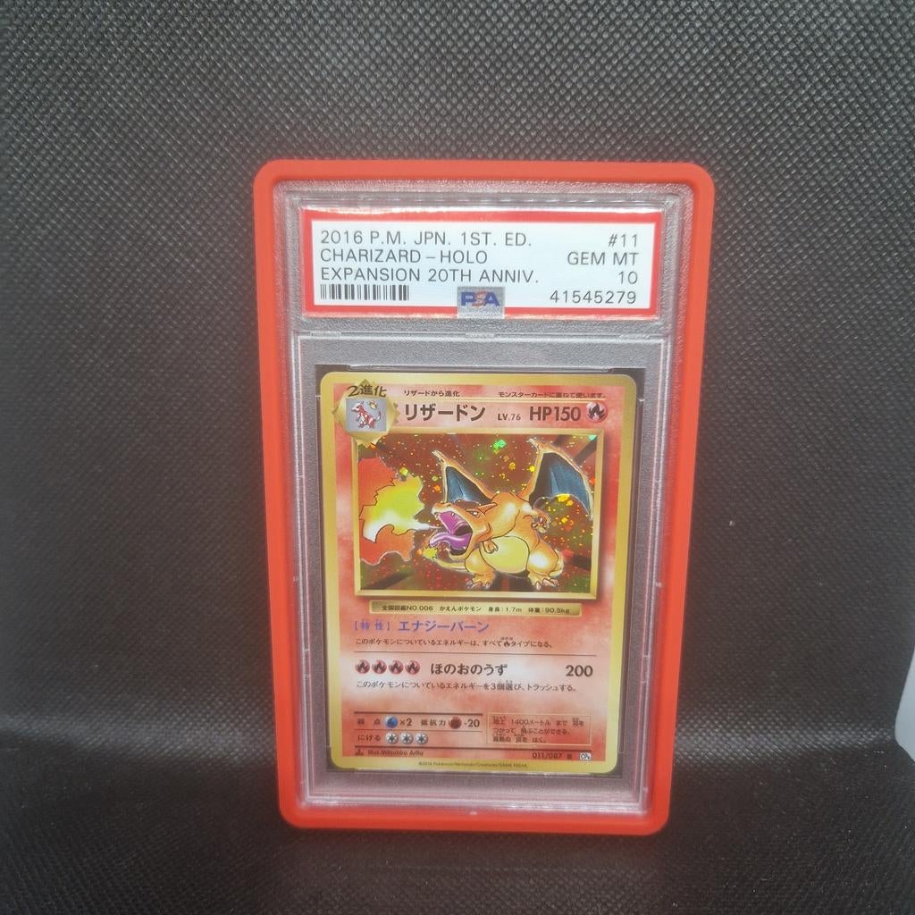 20e anniversaire de l'extension Charizard Holo, 1ère édition, Enlèvement ou Envoi