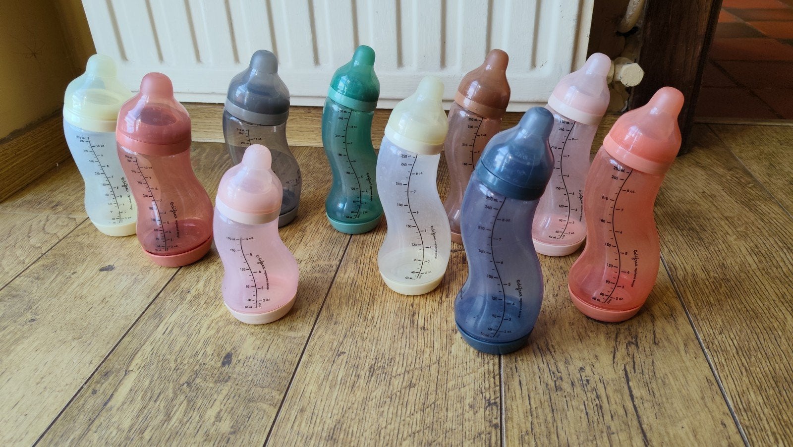 Difrax flessen 10 stuks - verschillende maten, Enlèvement, Comme neuf, Biberon, Difrax