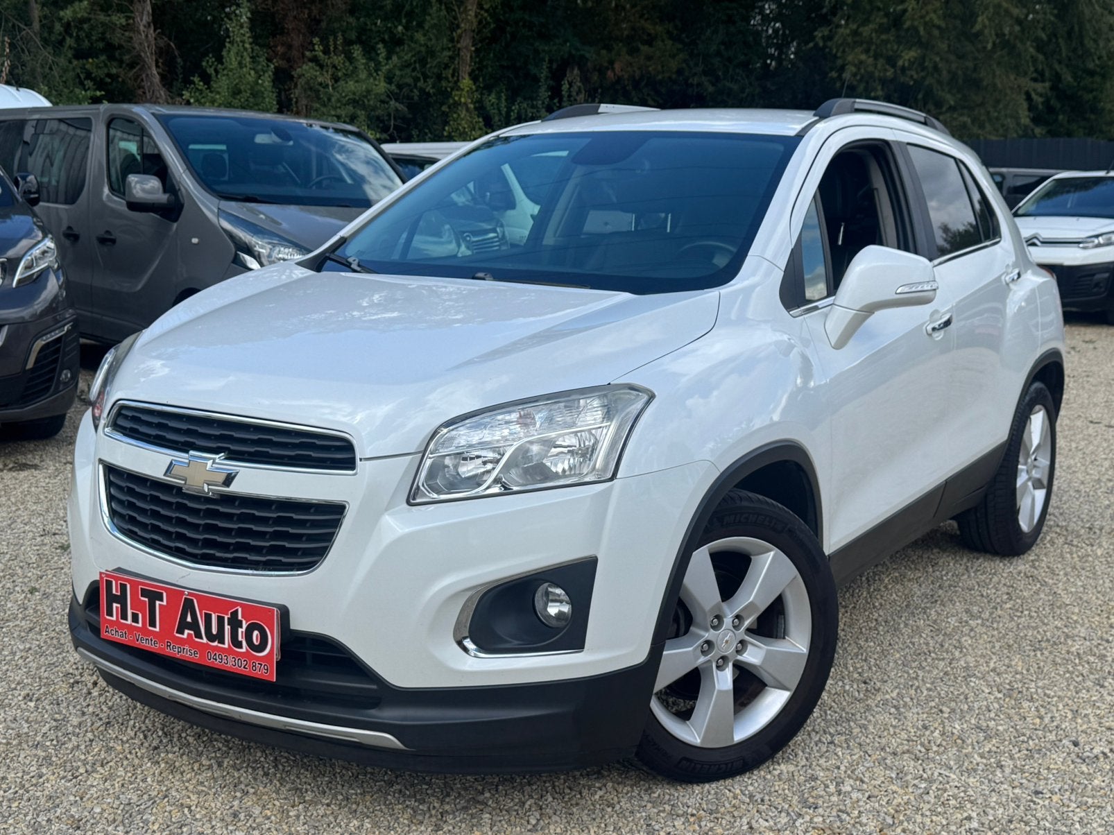 Chevrolet Trax 1.4 Turbo 4x2/NieuwstaatAirco/Camera/Garantie, Auto's, Chevrolet, Voorwielaandrijving, Zwart, 4 cilinders, Wit