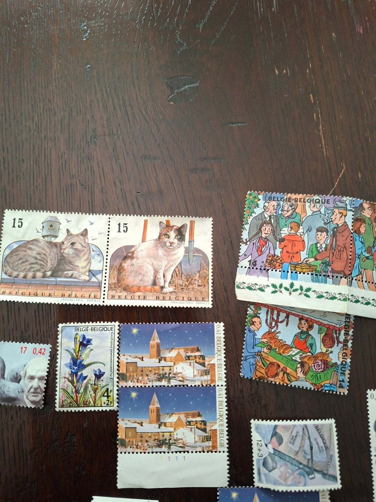postzegels Belgie, Ophalen