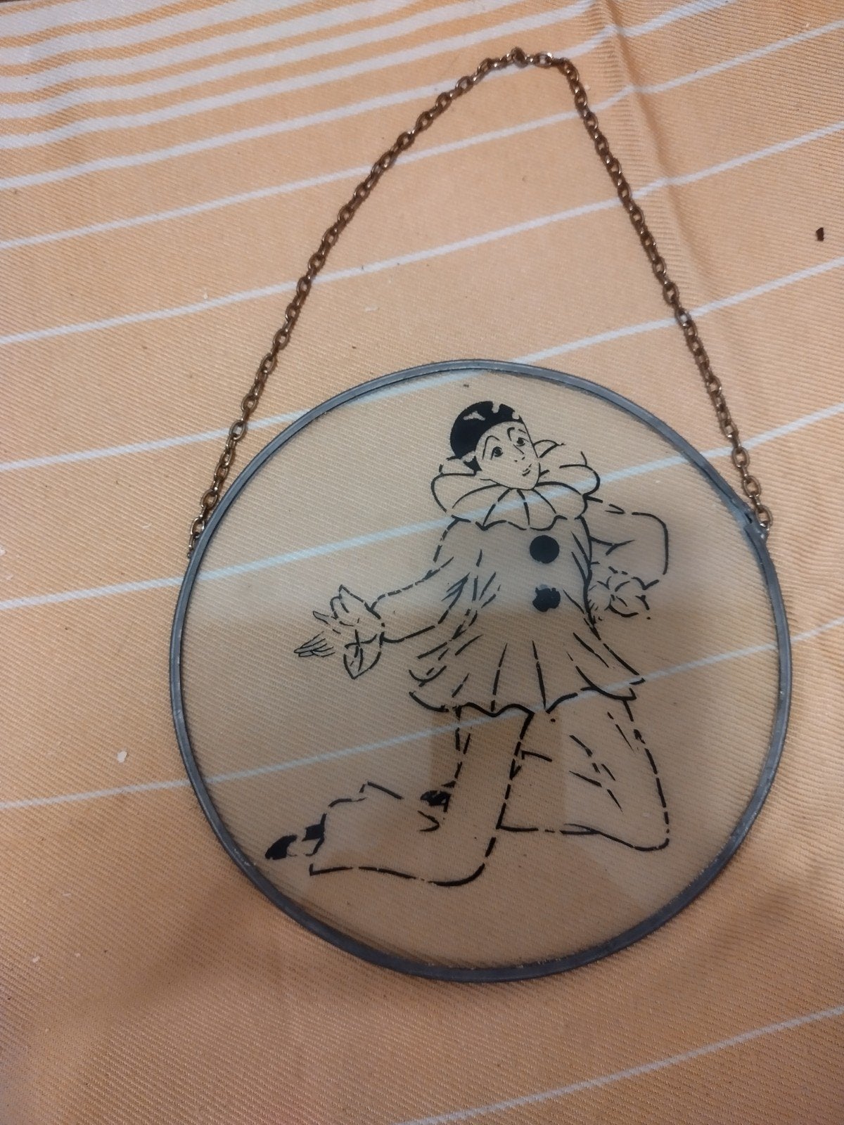 vintage pierrot clown zonnenvanger, Antiek en Kunst, Ophalen of Verzenden
