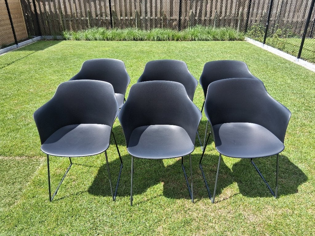 6 tuinstoelen, Ophalen, Zo goed als nieuw, Kunststof, Stapelbaar