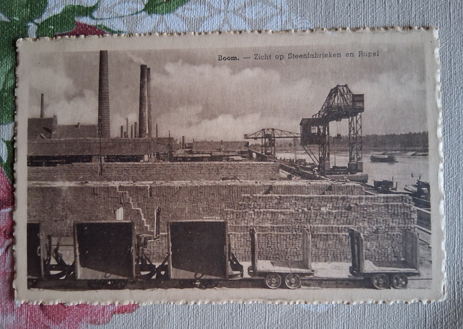 vintage Postkaart Zicht op de Steenfabrieken en Rupel, Verzamelen, Ophalen of Verzenden