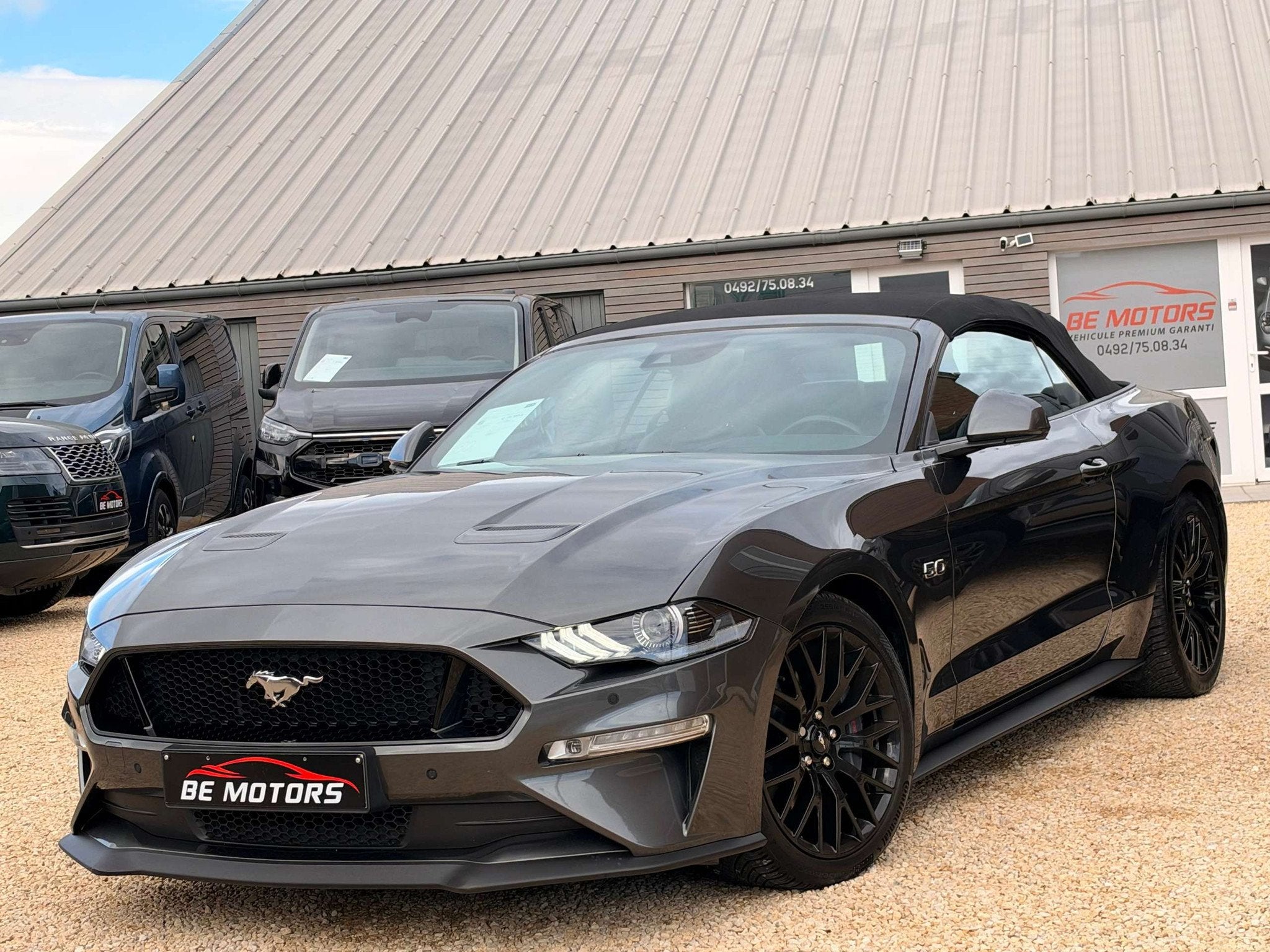 Ford Mustang CABRIOLET 5.0 V8 GT 450CV FIFTY FIVE EXHAUST VI, Argent ou Gris, Achat, Euro 6, 1960 kg