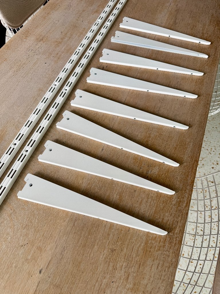 rail mural avec supports d'étagère, Enlèvement, Utilisé