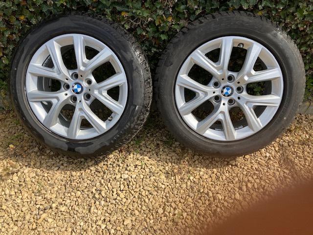Alu velgen met winter banden VOOR BMW X1, Auto-onderdelen, Gebruikt, Banden en Velgen, 17 inch, Winterbanden