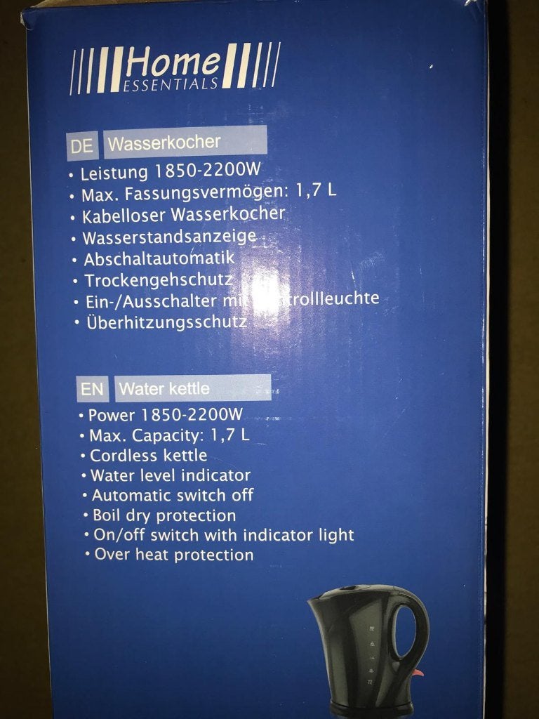 Waterkoker, Elektronische apparatuur, 1 tot 2 liter, Ophalen of Verzenden, Nieuw