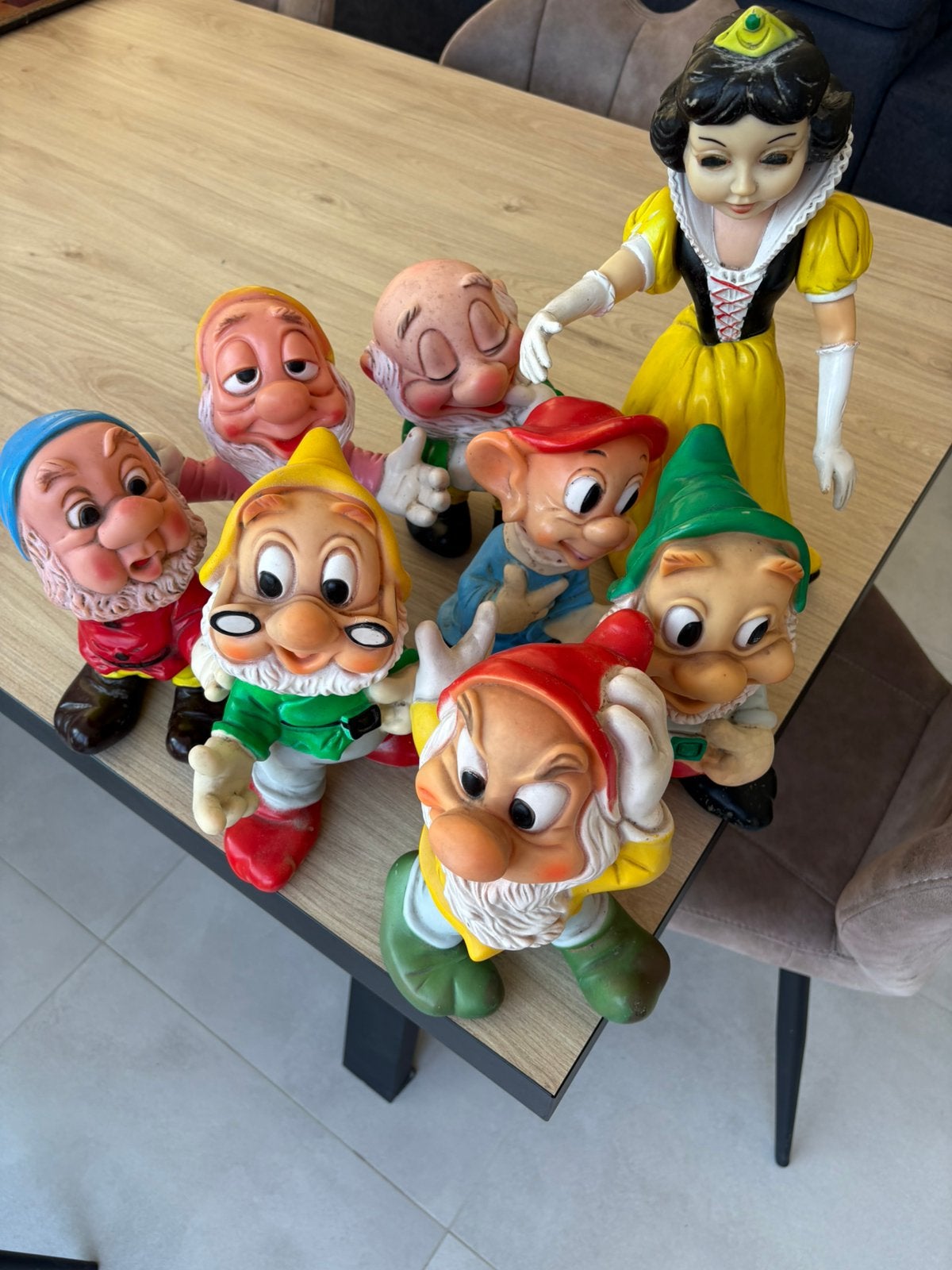 Pouets Blanche Neige et les 7 nains, Collections, Enlèvement ou Envoi