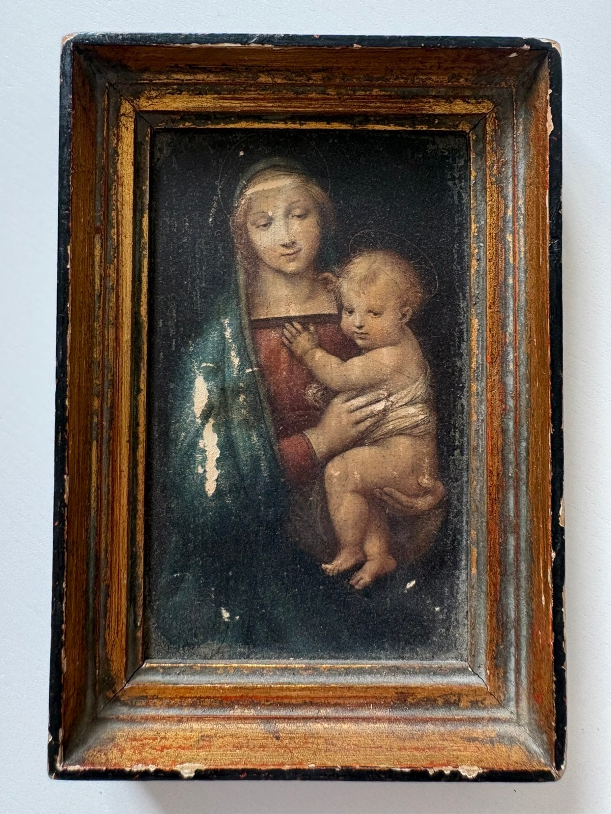 Petite œuvre, Vierge à l'Enfant, antique, Antiquités & Art, Enlèvement ou Envoi