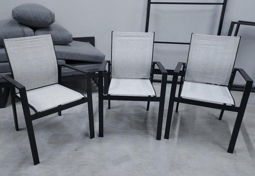 6 Chaises de jardin, Enlèvement, Aluminium