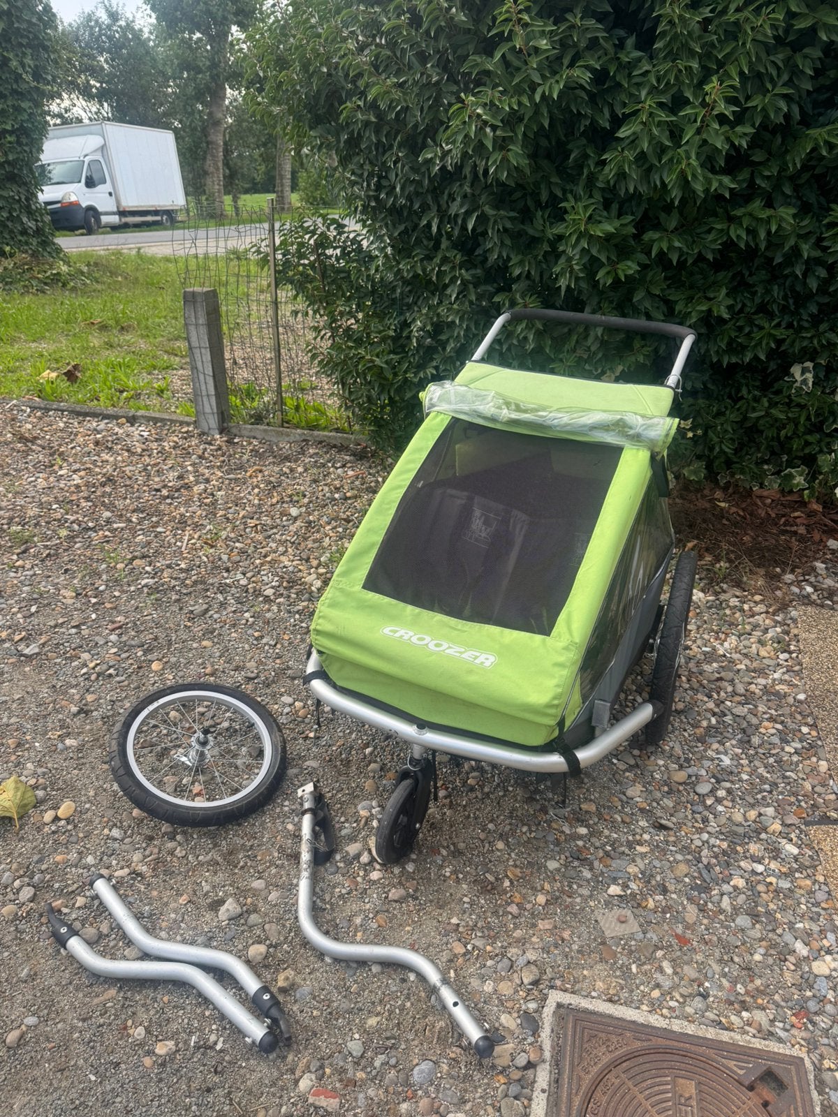 Fietstkar merk croozer voor 2 personen, Enlèvement, Comme neuf