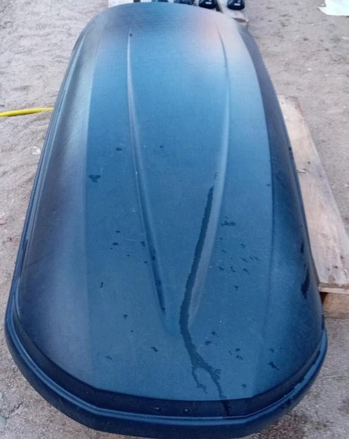 Thule Pacific 200 dakkoffer + dakdragers (complete set), Auto diversen, Dakkoffers, Ophalen, Zo goed als nieuw