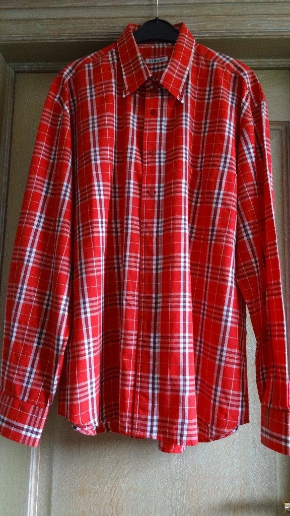 HEMD "STRAND" MAAT 46, Ophalen of Verzenden, Halswijdte 43/44 (XL), Rood, Strand
