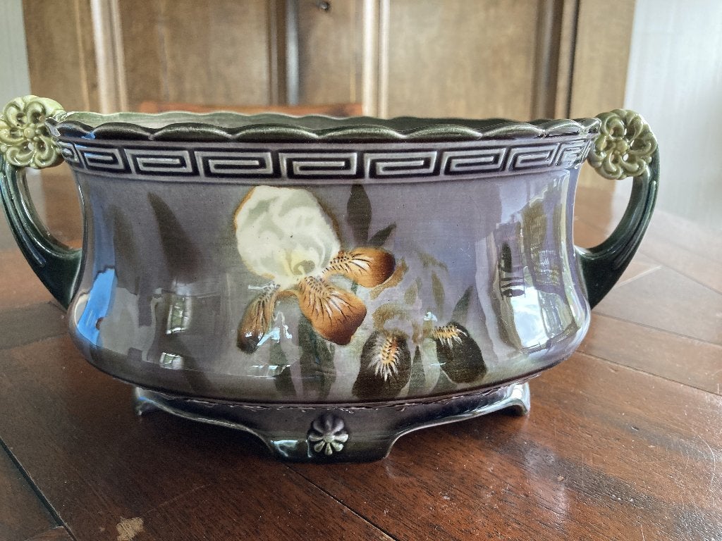 Antieke Art Nouveau Jardiniere Thulin/Orches 1531, Antiquités & Art, Antiquités | Services (vaisselle) pièces, Enlèvement ou Envoi