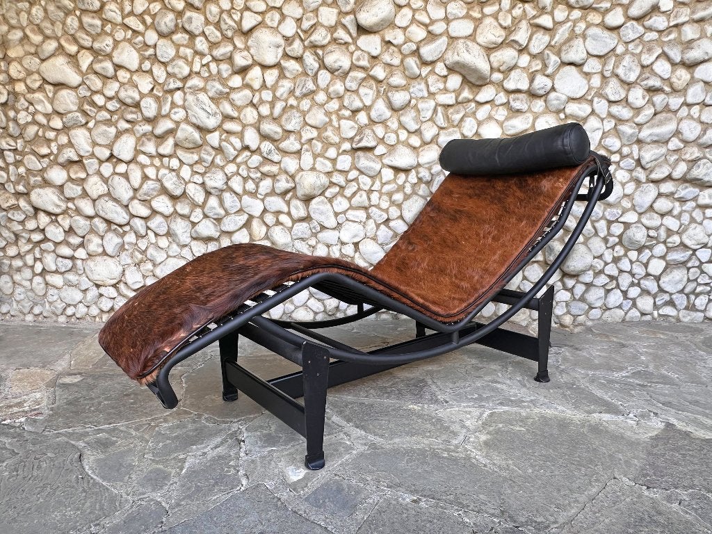 LC4 chaise longue Cassina 1970-80 Le Corbusier, Perriand, Jardin & Terrasse, Enlèvement ou Envoi, Utilisé, Autres matériaux, Réglable