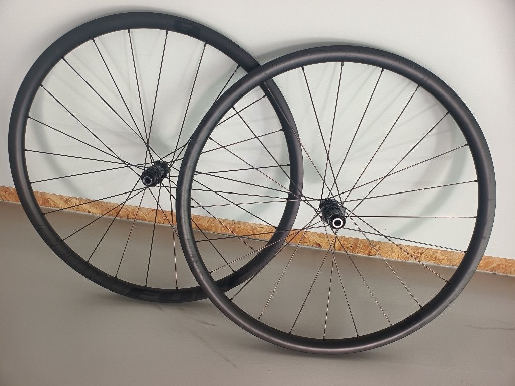 Carbon Wielset ‘Fore Three CRD’, Fietsen en Brommers, Fietsonderdelen, Gebruikt, Gravelbike, Carbon, Ophalen