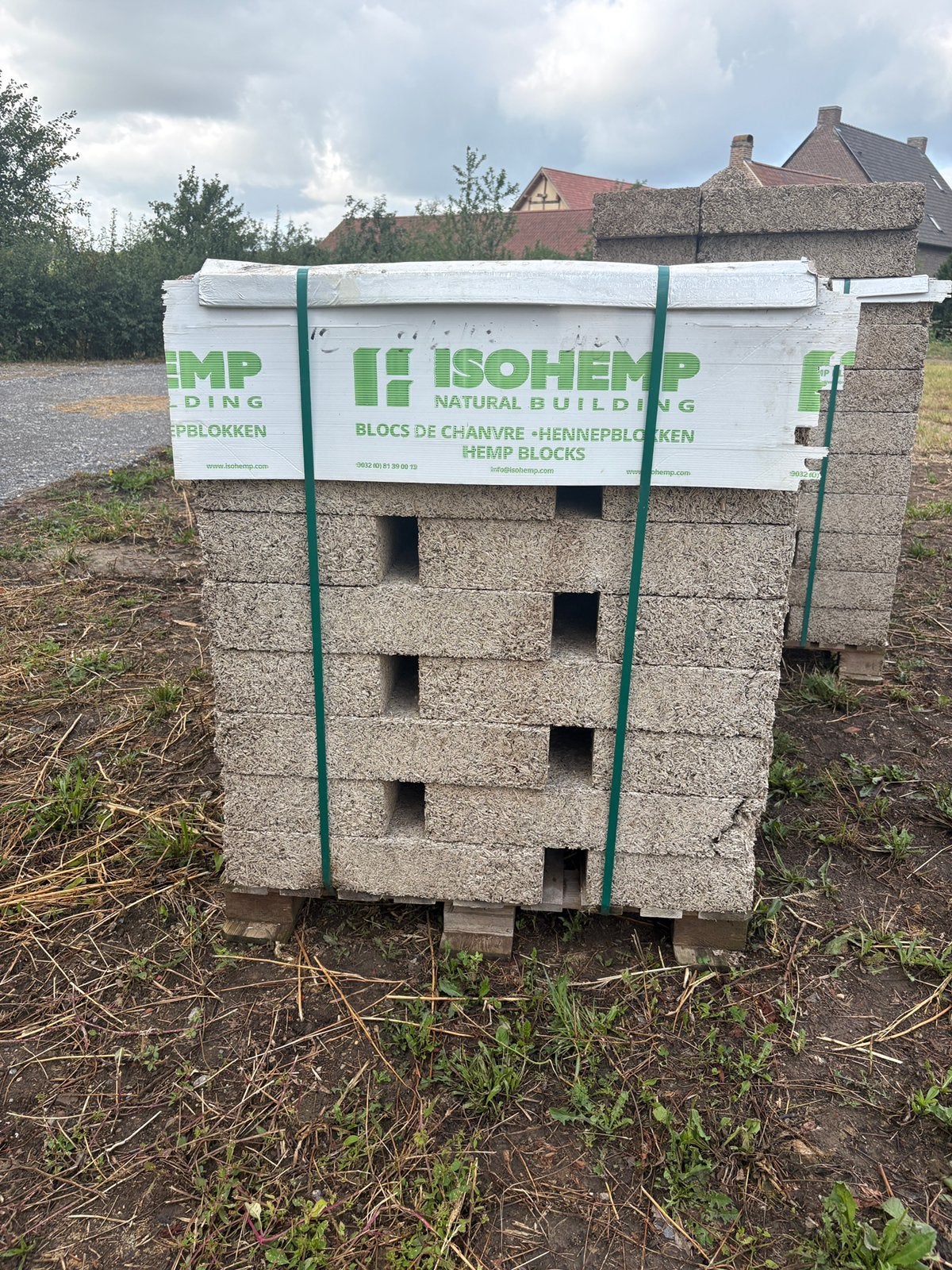 IsoHemp hennepblokken – 5 pallets – bouwoverschot, Ophalen, Nieuw