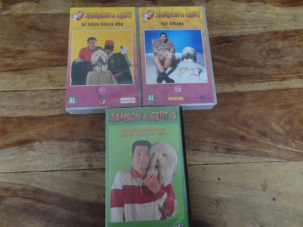 Videocassettes VHS van Samson en Gert, Cd's en Dvd's, VHS | Kinderen en Jeugd, Alle leeftijden, Kinderprogramma's en -films, Overige typen