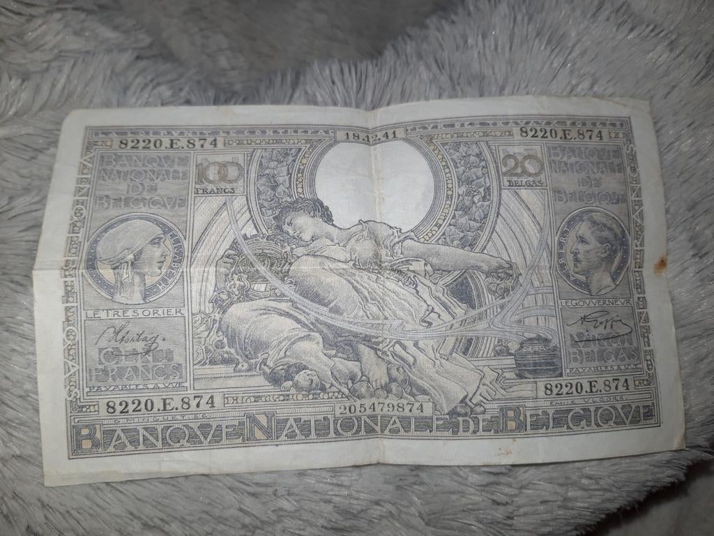 Belgisch bankbiljet van 100 BEF (1945 - 1952), Ophalen