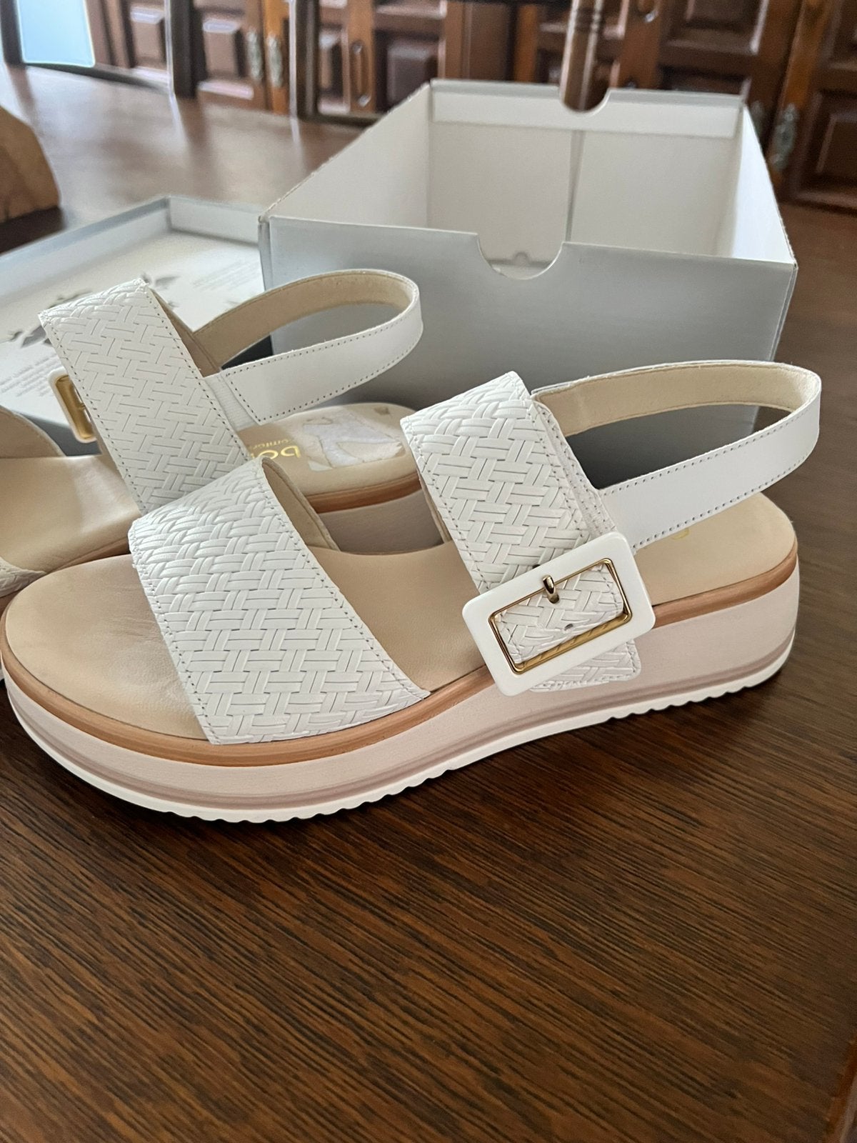 Sandales blanches Gabor (39), Kinderen en Baby's, Babykleding | Schoentjes en Sokjes, Meisje, Overige typen, Ophalen of Verzenden