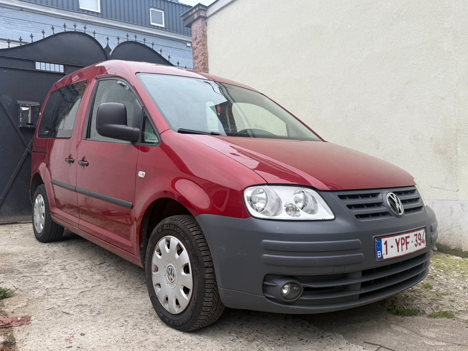 Volkswagen Caddy, Auto's, Volkswagen, 4 deurs, Grijs, Euro 4, Rood