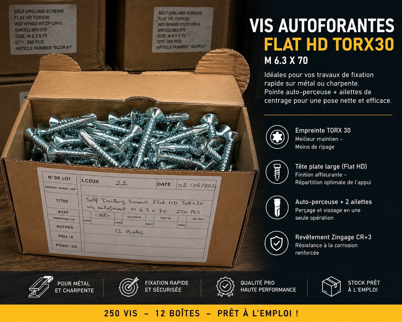 Fixations Professionnelles — Visserie et Boulonnerie, Enlèvement ou Envoi