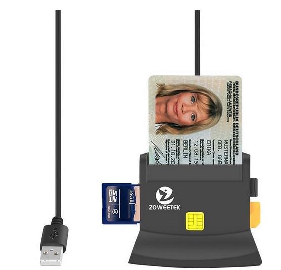 Zoweetek EID ID-kaartlezer, Computers en Software, Ophalen of Verzenden, Zo goed als nieuw, Zoweetek