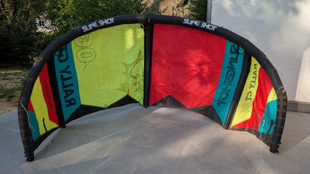 Kitesurf Slingshot Rally GT 6m avec nouvelle barre, Comme neuf, 6 m², Kite, Enlèvement
