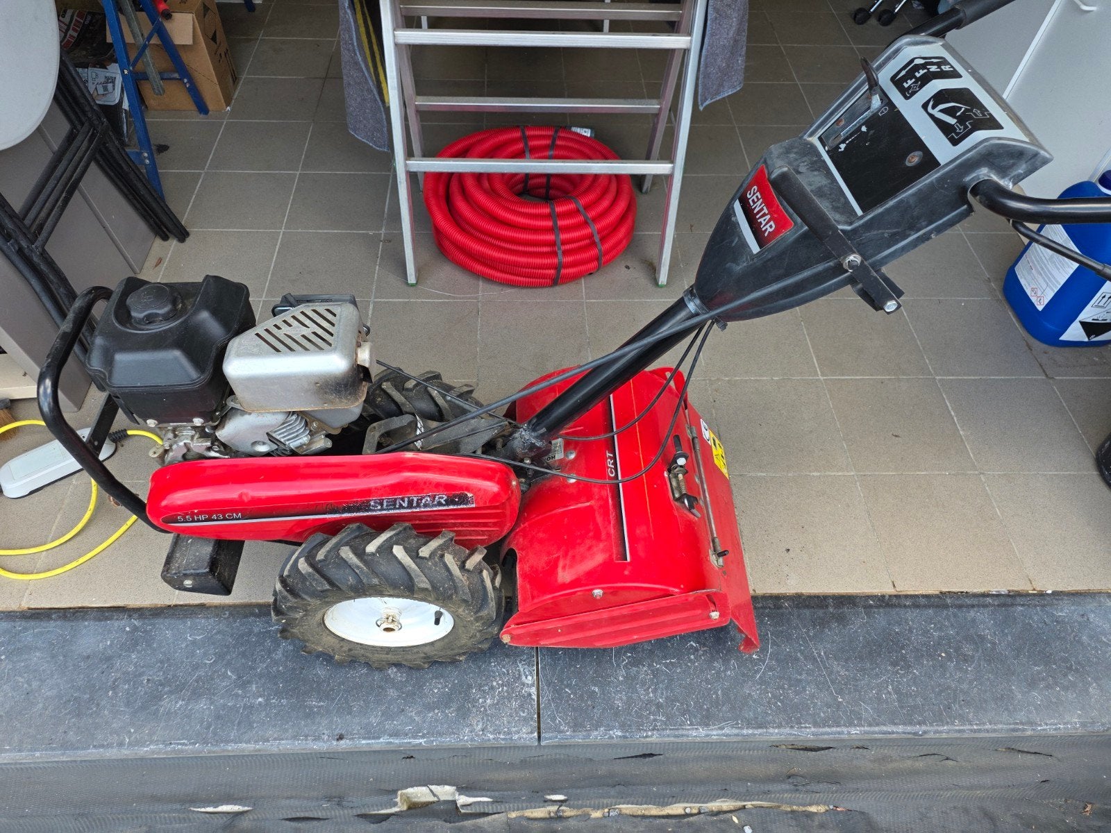 Motoculteur sentar, Enlèvement