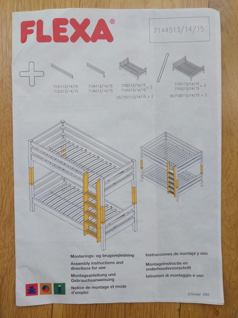 Flexa accessoires pour lit superposé blanc, Enfants & Bébés, Chambre d'enfant | Lits superposés & Lits mezzanines, Enlèvement