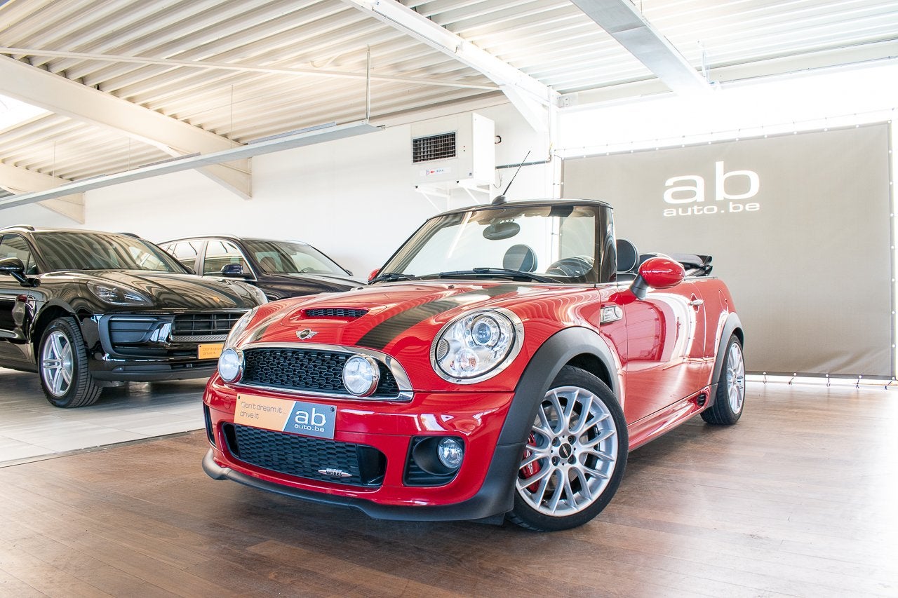 MINI John Cooper Works Cabrio AUTOMAAT, HARMAN/KARDON, PRAC, Auto's, Zwart, 4 cilinders, Cabriolet, 0 kg
